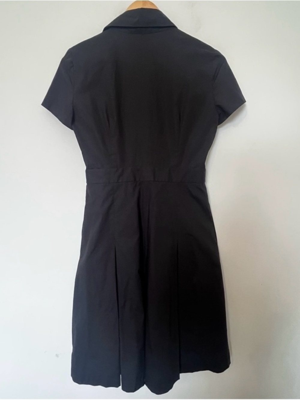 🌼Club Monaco Sz 4 Classic Black Shirt Dress - Picture 7 of 8